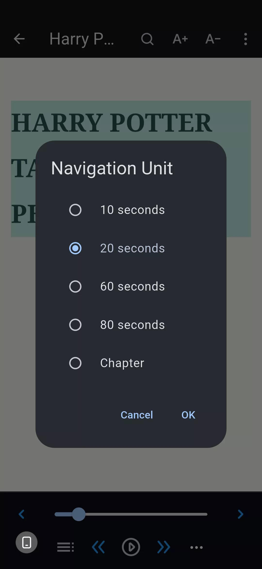 Thiết lập thời lượng di chuyển